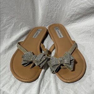 INC International Concepts sparkle Bow Sandals